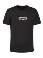 Koszulki męskie - Tommy Hilfiger Regular Fit koszulka męska czarna, Rozmiar XXL - miniaturka - grafika 1