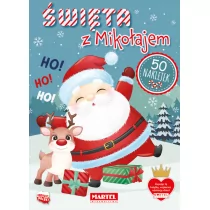 Święta z Mikołajem z naklejkami - Książki edukacyjne - miniaturka - grafika 2