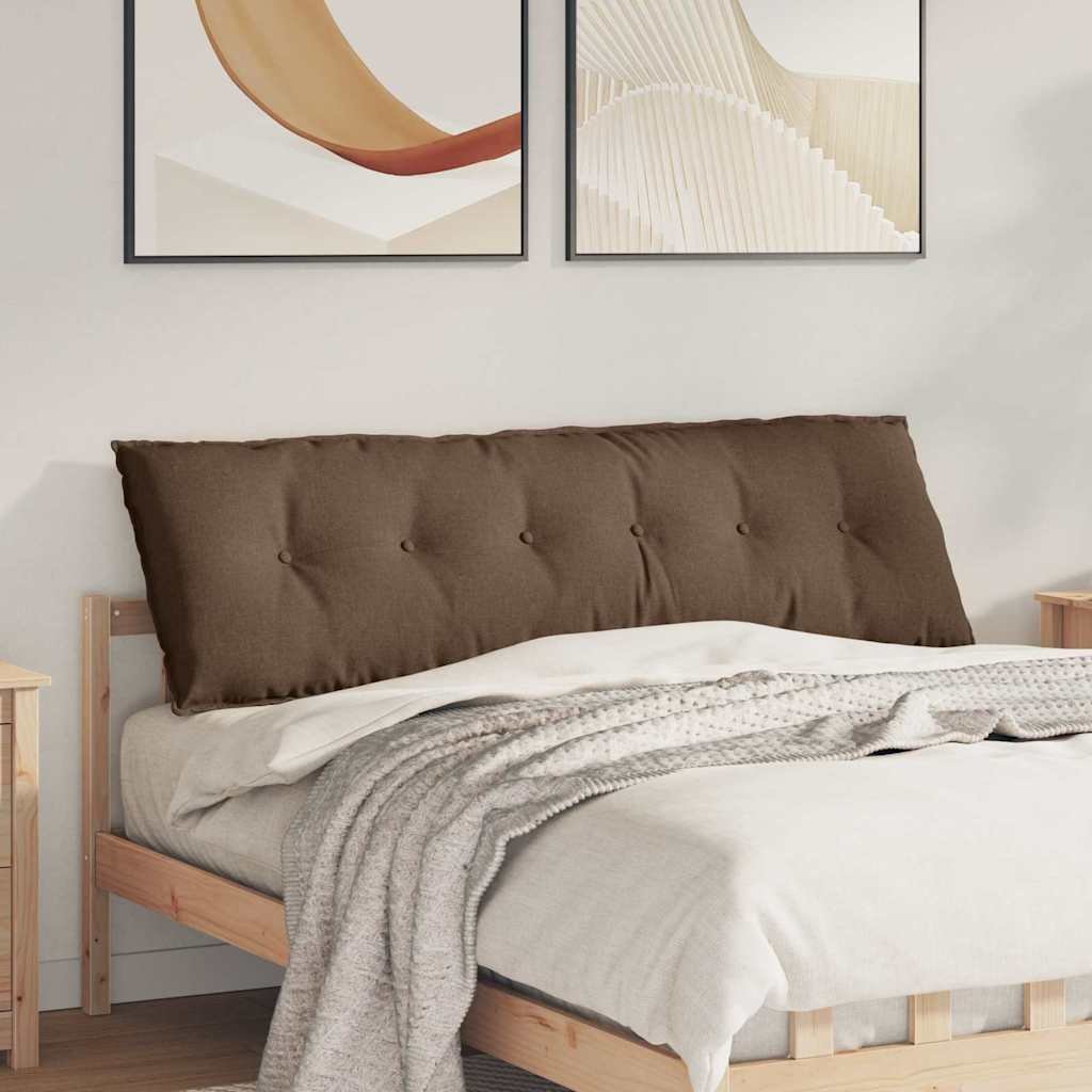 vidaXL Poduszka na plecy Brązowy 160 x 19 x 50 cm materiał 42014877