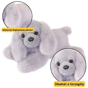 Pluszowy Piesek Cocker Spaniel Z Obciążonymi Łapami Szary 30cm LEAN Toys - Maskotki i pluszaki - miniaturka - grafika 1