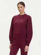 Bluzy damskie - Armani Exchange Bluza XW000747 AF16114 UA343 Bordowy Relaxed Fit - miniaturka - grafika 1