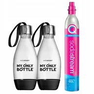 Akcesoria i części AGD - Cylinder SodaStream nabój CO2 + 2x Butelki My Only - miniaturka - grafika 1