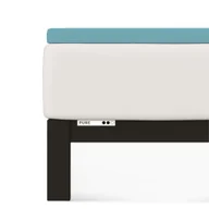 Prześcieradła - Prześcieradło Topper Schlafgut 90 x 190cm -100 x 220cm Petrol Mid 467 - miniaturka - grafika 1