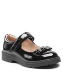 Buty dla dziewczynek - Tommy Hilfiger Półbuty Ballerina T3A3-32580-0774 M Czarny - miniaturka - grafika 1