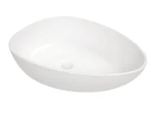 Umywalki - Deante Alpinia Umywalka nablatowa 47x35 cm biała CGA6U5S - miniaturka - grafika 1