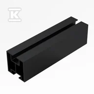Akcesoria do kolektorów i fotowoltaiki - Profil aluminiowy 240cm - czarny (K-01-2400-CZ) czarny - miniaturka - grafika 1
