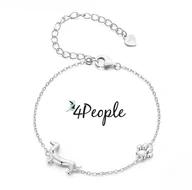 Bransoletki - Bransoletka srebrna damska łańcuszek srebro jamnik pies szczeniak 925 york - miniaturka - grafika 1