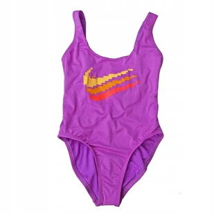 Kostium kąpielowy Nike Multi Logo NESSD292 688 XS fioletowy - Stroje kąpielowe - miniaturka - grafika 1