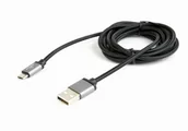 Kable USB - Gembird Kabel Micro USB oplot tekstylny/1.8m/czarny - miniaturka - grafika 1