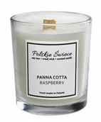 Świece - PANNA COTTA & RASPBERRY - Świeca sojowa z drewnianym knotem - miniaturka - grafika 1