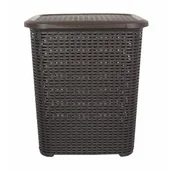 Kosze na bieliznę - Pucuś Kosz na pranie prostokątny brązowy 45 l - miniaturka - grafika 1