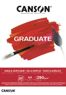 Podobrazia, bloki, papiery - Canson Absolwent A5 Huile Akrylowy Papier Pad 20 Arkuszy - miniaturka - grafika 1