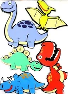 Wyposażenie pokoiku dziecięcego - MARKO - Dekoracje Ścienne Dekoracje ścienne - Dinozaury SRP-019 - miniaturka - grafika 1