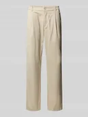 Spodnie męskie - Spodnie o kroju tapered fit z zakładkami w pasie model ‘ADHANN’ - miniaturka - grafika 1