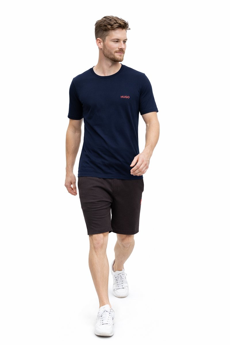 HUGO MĘSKI T-SHIRT Z LOGO NA CO DZIEŃ BAWEŁNIANY 3 SZT S I3A