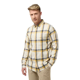 Męska koszula z długim rękawem Jack Wolfskin STEINWAND SHIRT M panna cotta - S - Koszule męskie - miniaturka - grafika 1