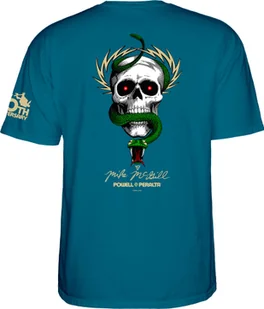 t-shirt POWELL PERALTA MCGILL SKULL AND SNAKE 40TH TEE Galapagos Blue - Koszulki męskie - miniaturka - grafika 1