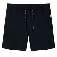 Spodenki damskie - Szorty dziecięce ze sznurkiem ściągającym, granatowe, 140 - miniaturka - grafika 1