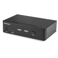 Przełączniki KVM - StarTech SV231DPU34K przełącznik KVM Czarny - miniaturka - grafika 1