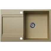 Zlewozmywaki - EOS Zlewozmywak granitowy GIOKO z ociekaszem (piaskowy) - miniaturka - grafika 1