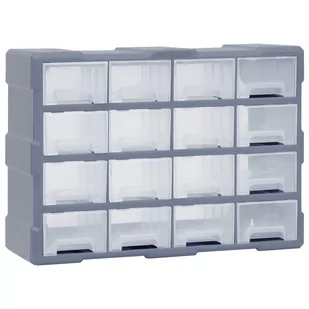 Organizer z 16 średnimi szufladkami, 52x16x37 cm Lumarko! - Regały - miniaturka - grafika 1
