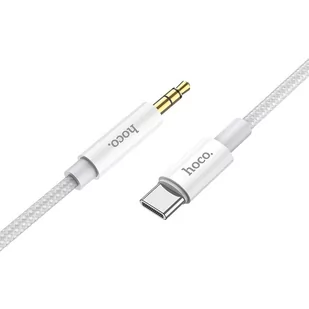 HOCO kabel AUX Audio Jack 3,5mm do Typ C UPA19 1m srebrny - Kable USB - miniaturka - grafika 1