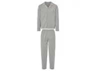 Piżamy męskie - LIVERGY® Piżama męska z bawełną (Szary, M (48/50)) - miniaturka - grafika 1