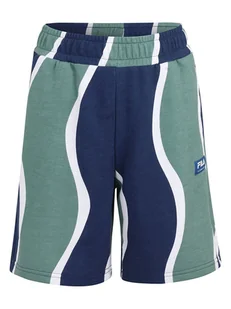 Fila Szorty w kolorze zielono-granatowym - Spodenki damskie - miniaturka - grafika 1