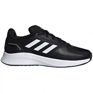 Buty adidas Runfalcon 2.0 K Jr FY9495 czarne niebieskie - Buty dla dziewczynek - miniaturka - grafika 1