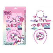 Zestaw akcesoriów do włosów Hello Kitty 14 elementów HK50103 - Zabawy w naśladowanie dorosłych - miniaturka - grafika 1