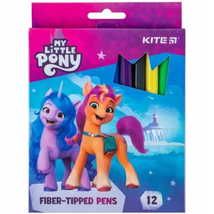 Markery Flamastry Pisaki 12 sztuk 12 kolorów MY LITTLE PONY Kite - Przybory szkolne Markery Flamastry Pisaki 12 sztuk 12 kolorów MY LITTLE PONY Kite - Przybory szkolne - miniaturka - grafika 1