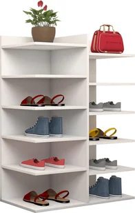 Enosa szafka na buty 12 półki biały. - Szafki na buty - miniaturka - grafika 1