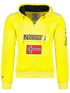 Bluzy męskie - Geographical Norway Bluza "Gymclass" w kolorze żółtym - miniaturka - grafika 1