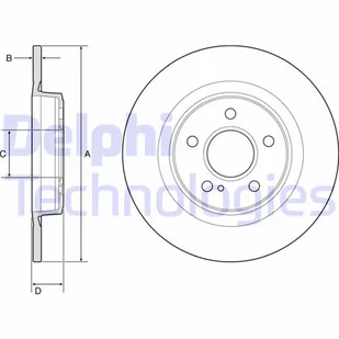 Delphi Tarcza hamulcowa BG4790C - Tarcze hamulcowe - miniaturka - grafika 1