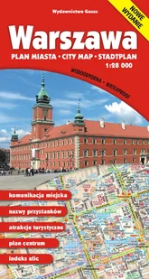 Wydawnictwo Gauss Warszawa. Plan miasta w skali 1:28 000 (wersja wodoodporna) LIT-47701 - Książki podróżnicze - miniaturka - grafika 1