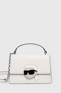 Torebki damskie - Karl Lagerfeld torebka skórzana kolor biały - miniaturka - grafika 1