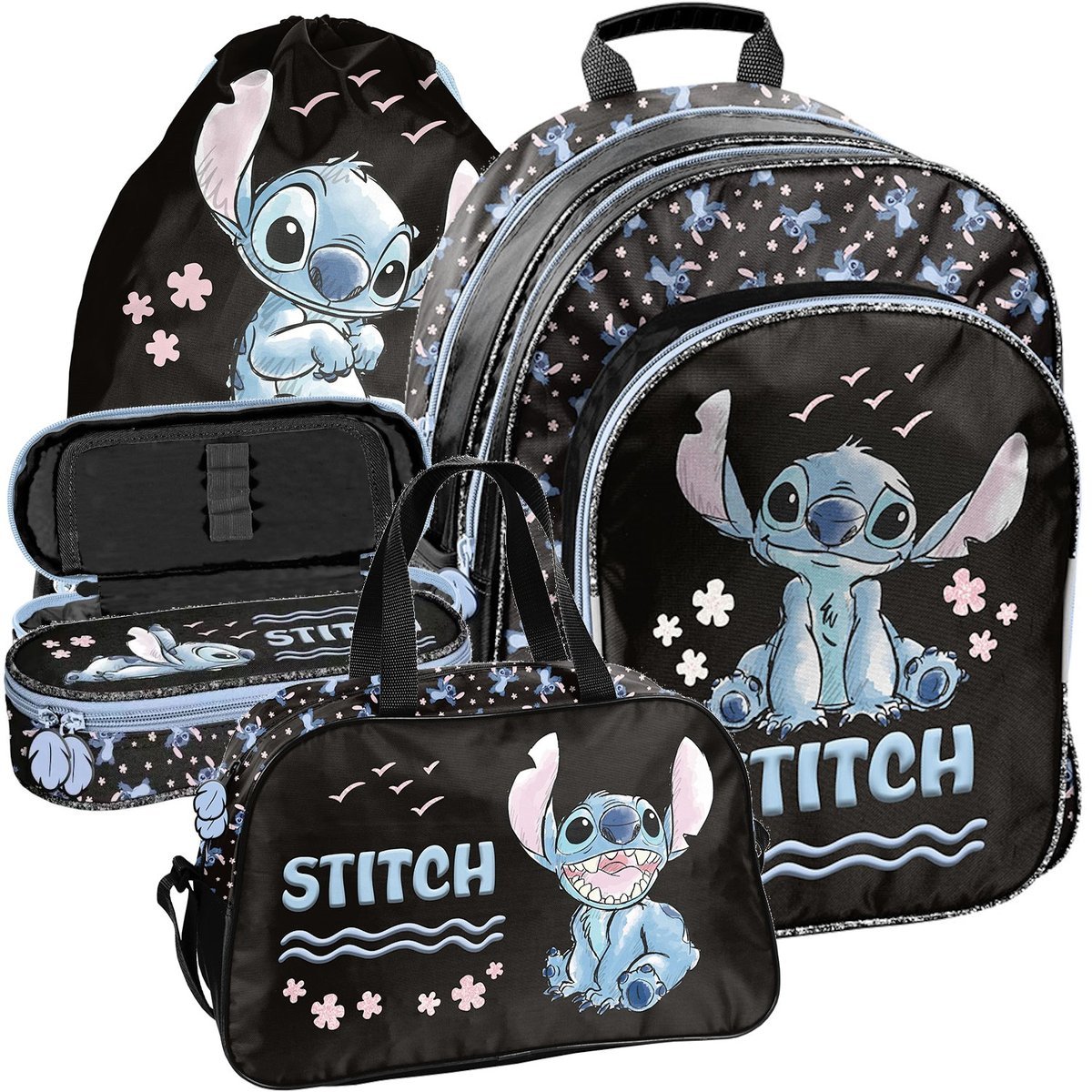 ZESTAW szkolny Plecak Tornister Disney Lilo i Stitch 4 Elementy