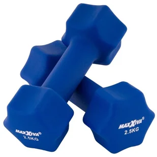 MAXXIVA Zestaw hantli z pokrowcem neoprenowym 2 x 2,5 kg, ni - Hantle i ciężarki - miniaturka - grafika 1