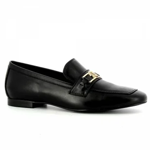 Czarne loafersy damskie CARINII - Carinii - Mokasyny damskie - miniaturka - grafika 1