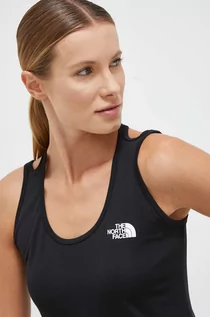 Koszulki sportowe damskie - The North Face top sportowy Flex damski kolor czarny - grafika 1