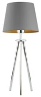 Lampy stojące - Lampka nocna trójnóg na chromowanym stelażu - P9-F93 - miniaturka - grafika 1