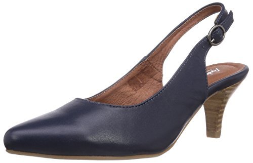 Andrea Conti 1009233017 damskie czółenka typu slingback, niebieski - niebieski ciemnoniebieski 017-37 eu