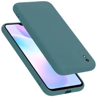 Etui i futerały do telefonów - Etui Cadorabo do Xiaomi RedMi 9A / RedMi 9AT w kolorze LIQUID GREEN ochronne etui wykonane z elastycznego silikonu TPU tylna obudowa etui na telefon komórkowy - miniaturka - grafika 1