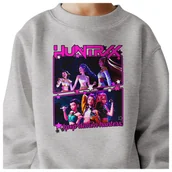 Bluzy dla dziewczynek - BLUZA DZIECIĘCA KPOP DEMON HUNTERS HUNTRIX 104 BAWEŁNIANA JAKOŚĆ - miniaturka - grafika 1