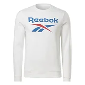 Bluzy męskie - Reebok Męska bluza z logo Big Stacked - miniaturka - grafika 1