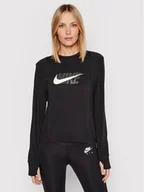 Bluzy sportowe damskie - Nike Bluza techniczna Icon Clash DD6942 Czarny Regular Fit - miniaturka - grafika 1