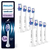 Końcówki do szczoteczek elektrycznych - Philips Sonicare Sensitive HX6058/87 końcówki wymienne do szczoteczki do zębów 8 szt. - miniaturka - grafika 1
