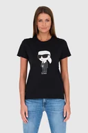 Koszulki i topy damskie - KARL LAGERFELD Czarny t-shirt Karl - Karl Lagerfeld - miniaturka - grafika 1