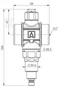 Akcesoria grzewcze - Zawór antyzamrożeniowy Afriso G1 - miniaturka - grafika 1