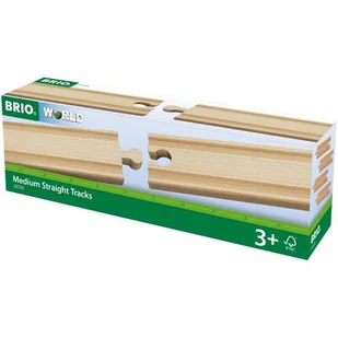Brio Średnie,proste tory (33335) - Pociągi dla dzieci - miniaturka - grafika 1